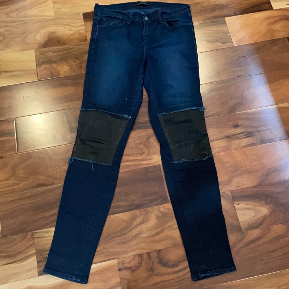 Jbrand jeans with leather